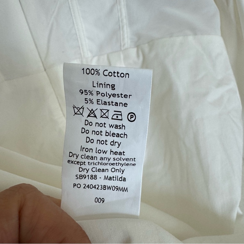 HOUSE OF CB 'Matilda' White Puff Sleeve Corset Dress NWOT Size S - Picture 7 of 9
